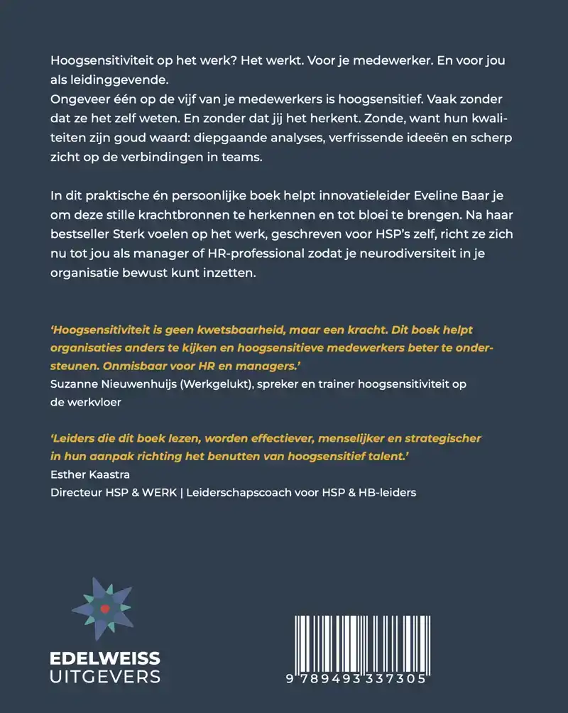 LAAT HOOGSENSITIVITEIT VOOR JE WERKEN