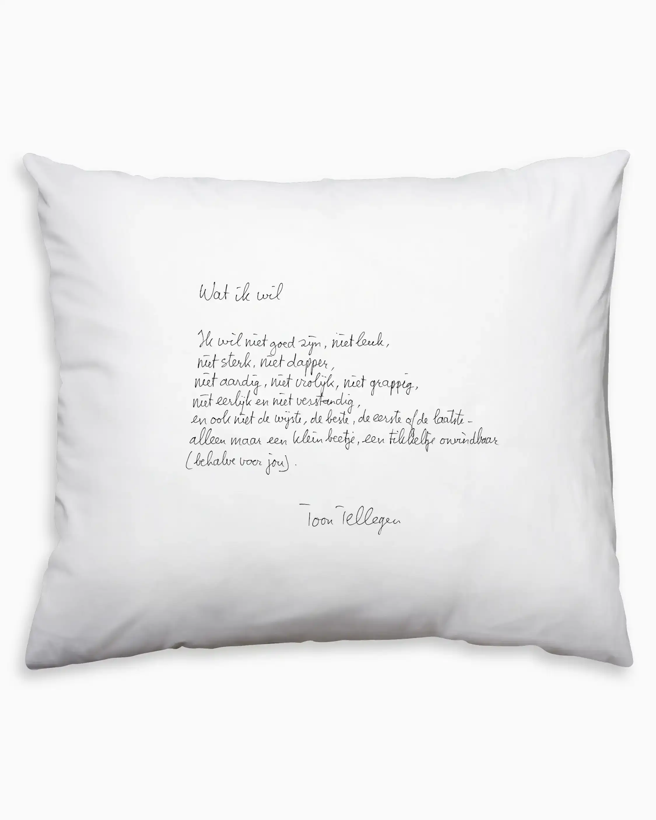 PLINT KUSSENSLOOP 'WAT IK WIL' TOON TELLEGEN