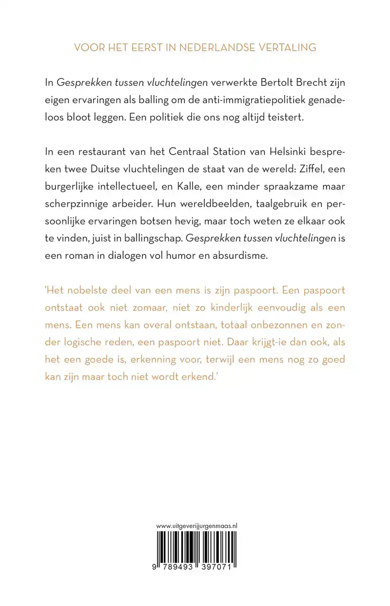 GESPREKKEN TUSSEN VLUCHTELINGEN