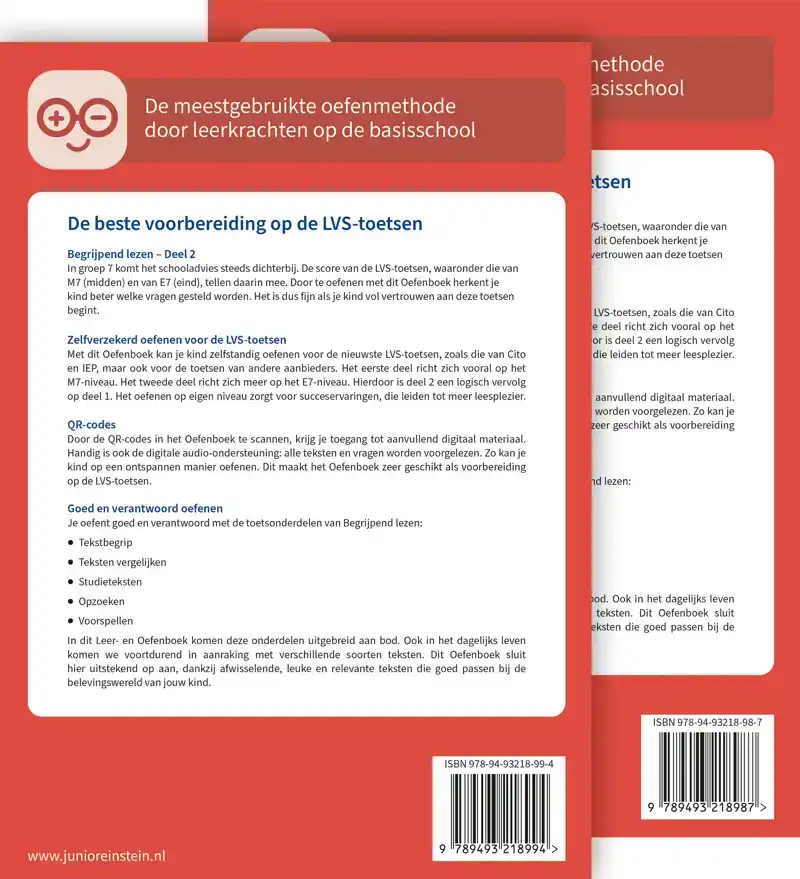 BEGRIJPEND LEZEN VOOR DE LVS-TOETSEN - DEEL 1 EN 2