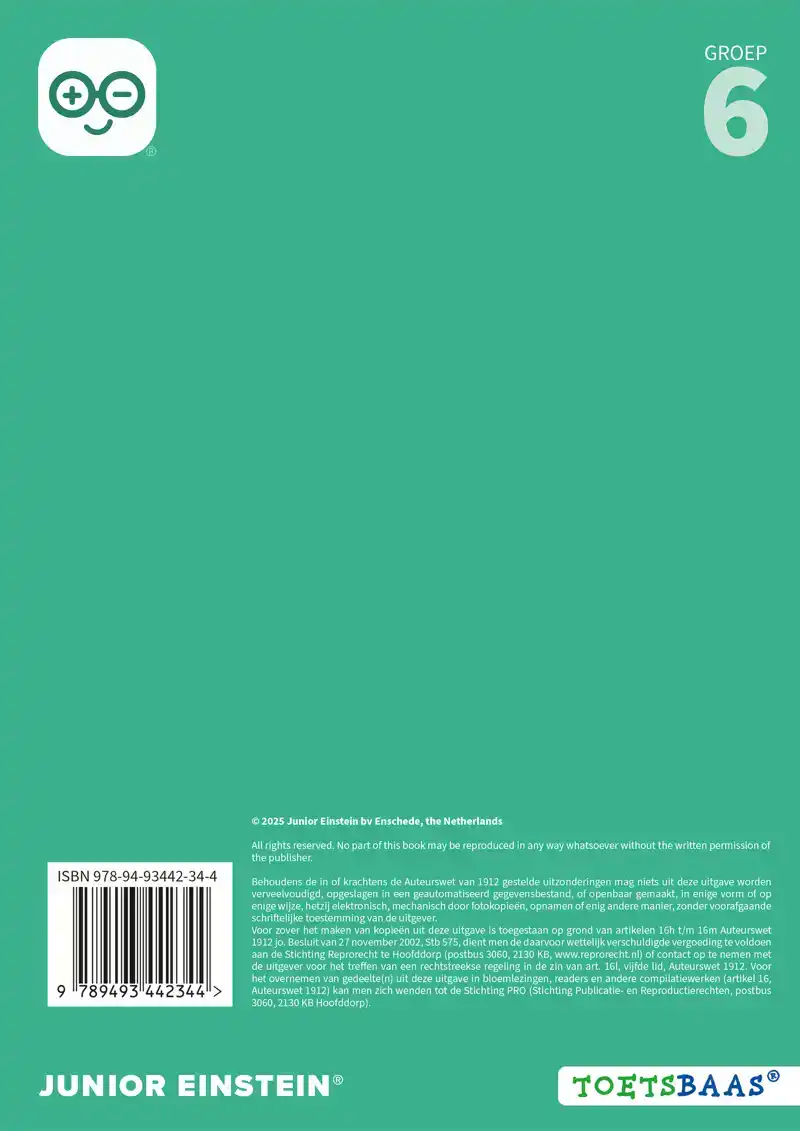 REKENEN VOOR DE LVS-TOETSEN - GROEP 6 - WERKBOEK 2 - SET VAN