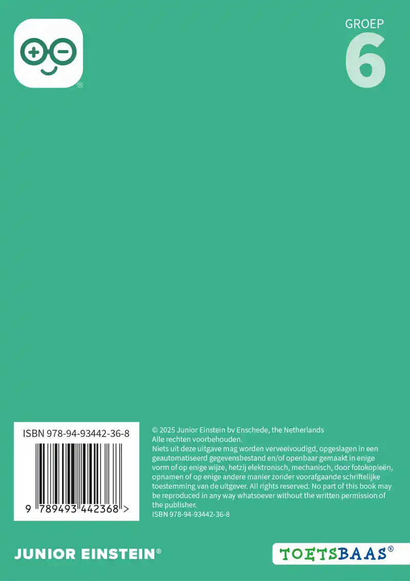 REKENEN VOOR DE LVS-TOETSEN - GROEP 6 - ANTWOORDENBOEK 2