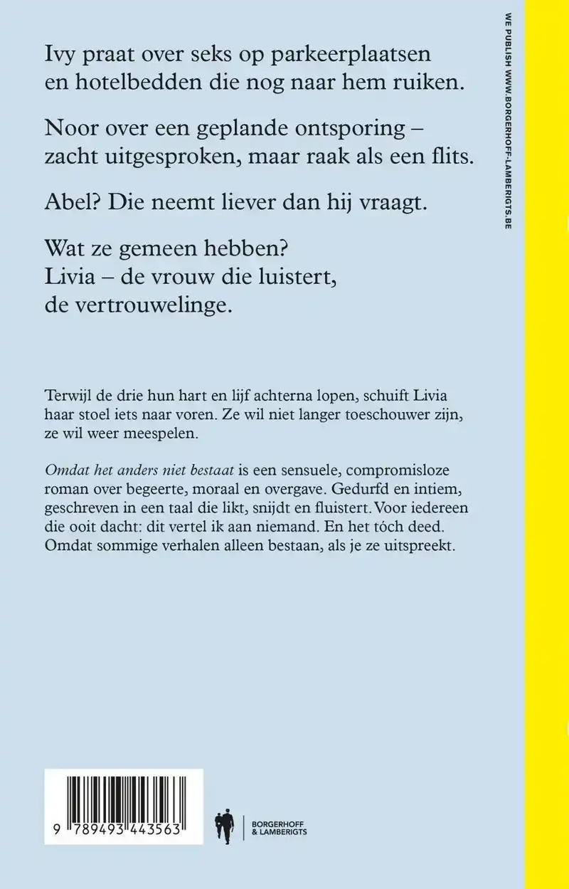 OMDAT HET ANDERS NIET BESTAAT