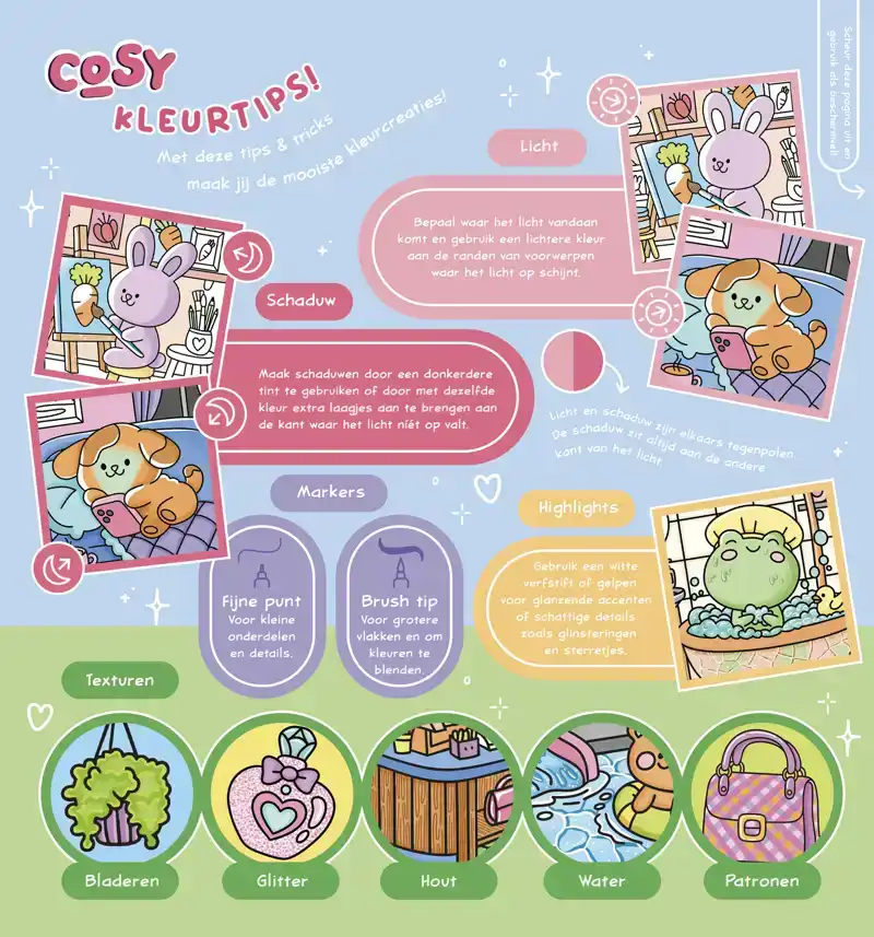 COSY COLOURING - GELUKSMOMENTJES