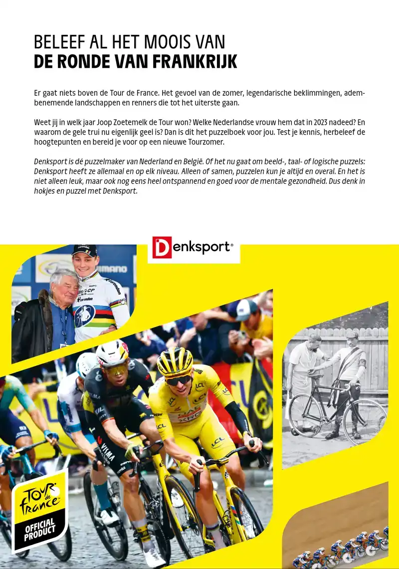 DENKSPORT - HET TOUR DE FRANCE PUZZELBOEK