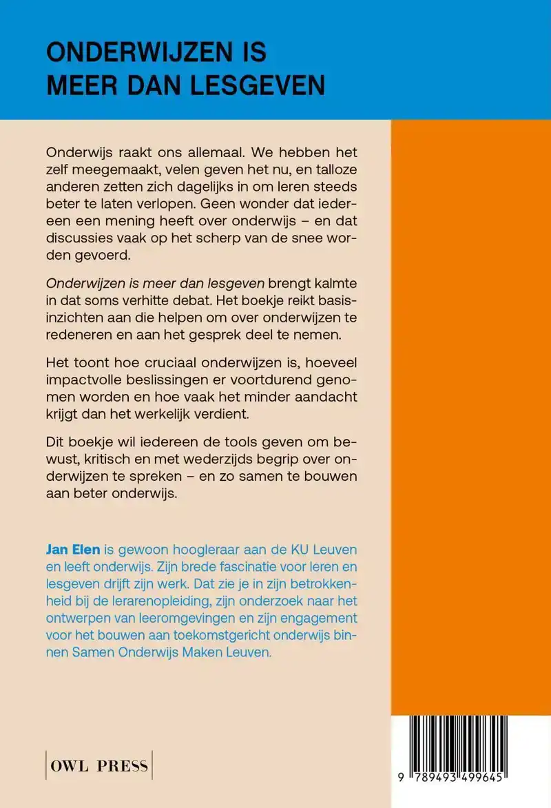 ONDERWIJZEN IS MEER DAN LESGEVEN