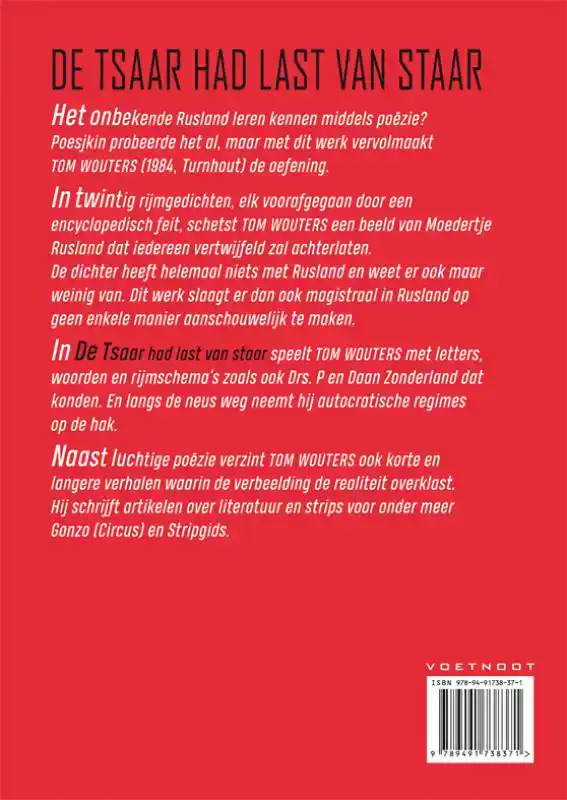 DE TSAAR HAD LAST VAN STAAR