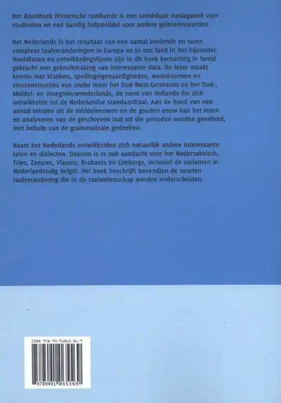 BASISBOEK HISTORISCHE TAALKUNDE