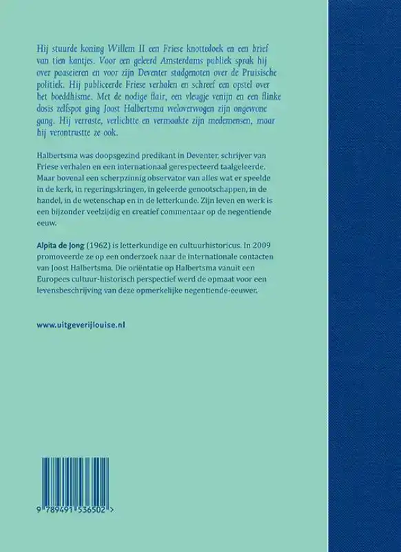 JOOST HALBERTSMA 1789-1869 EEN BIOGRAFIE