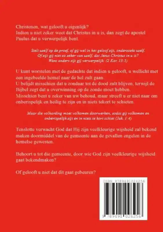CHRISTEN, WAAROM GELOOFT U (DAT) NIET?