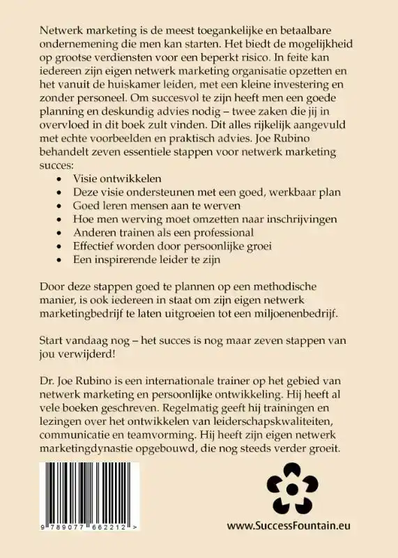 HET 7 STAPPEN PLAN OM EEN NETWERK MARKETING DYNASTIE VAN 1.0