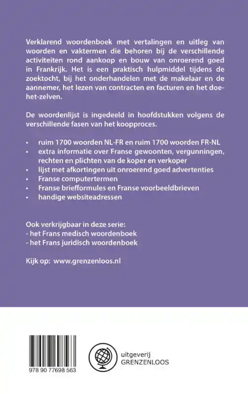 HET FRANS ONROEREND GOED WOORDENBOEK