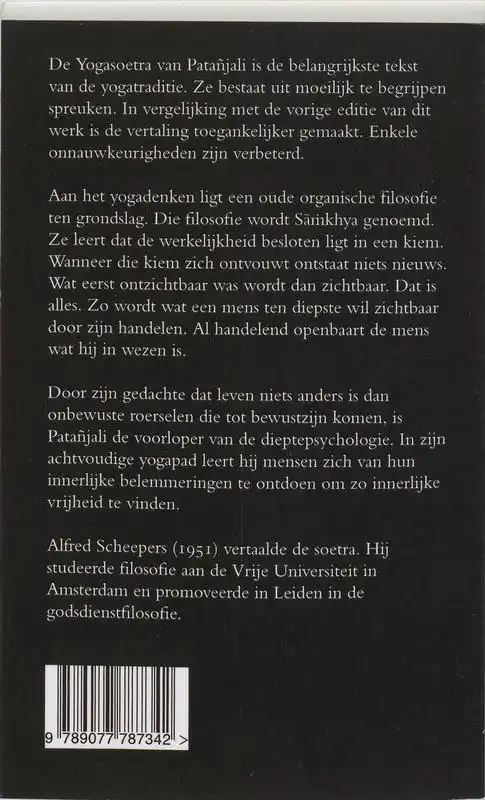 DE YOGASOETRA VAN PATANJALI
