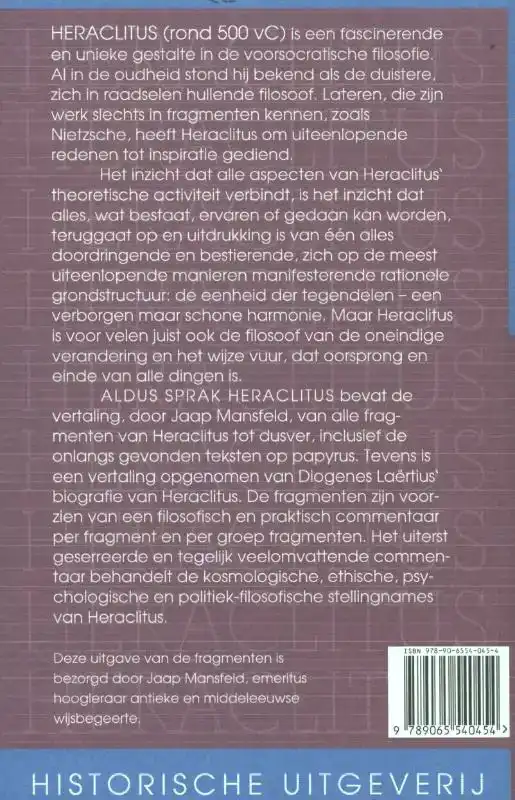 ALDUS SPRAK HERACLITUS