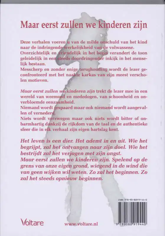 MAAR EERST ZULLEN WE KINDEREN ZIJN