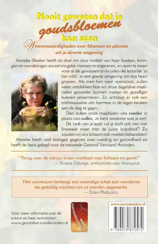 NOOIT GEWETEN DAT JE GOUDSBLOEMEN KAN ETEN