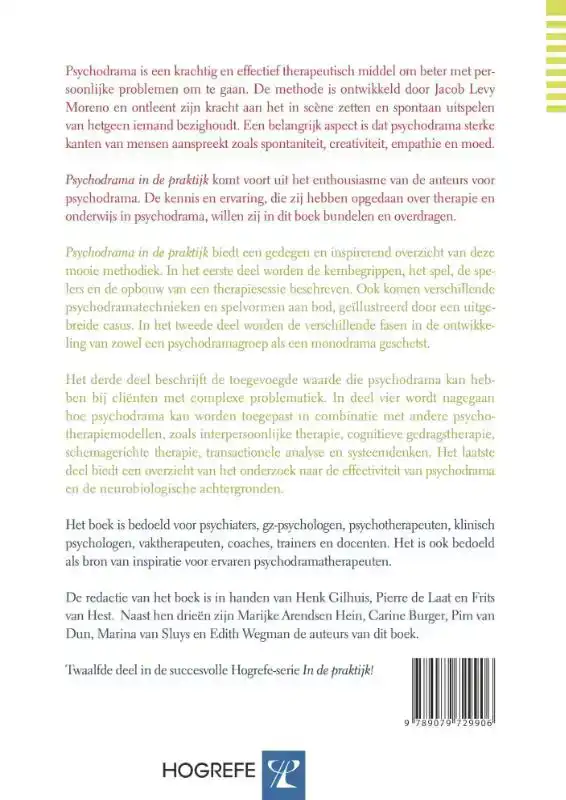 PSYCHODRAMA IN DE PRAKTIJK