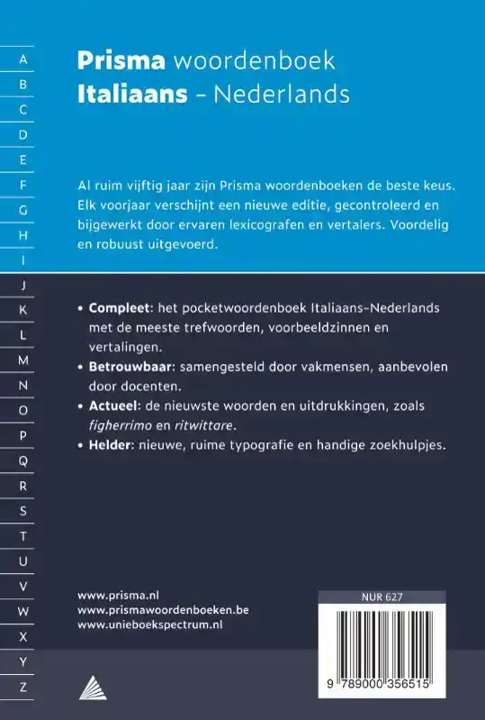 PRISMA WOORDENBOEK ITALIAANS-NEDERLANDS