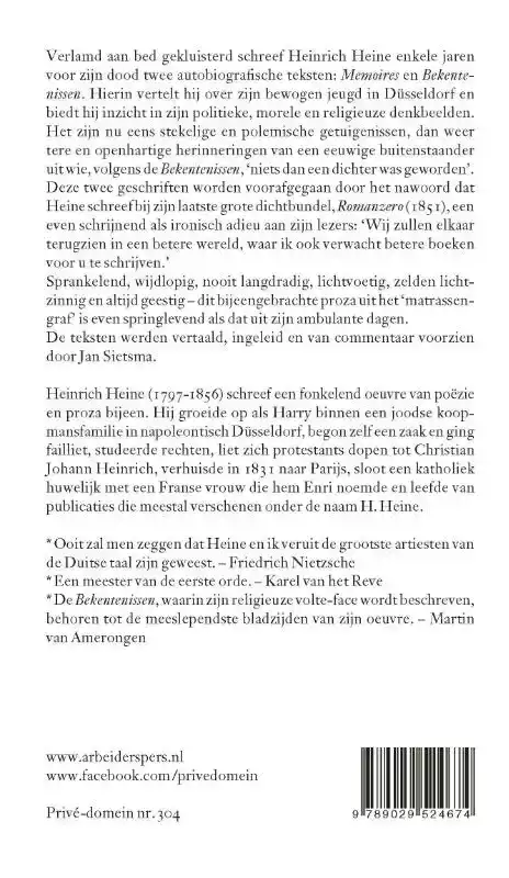 MEMOIRES EN BEKENTENISSEN