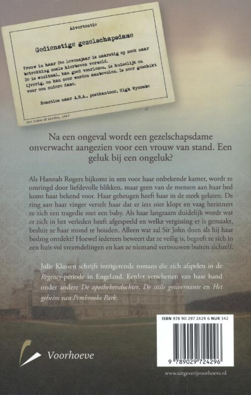 EEN DAME ONWAARDIG
