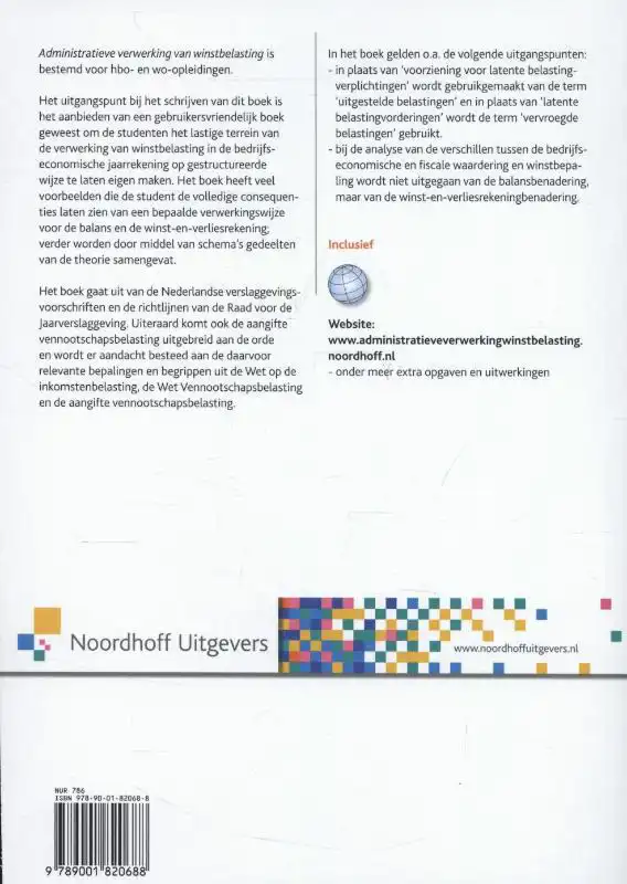 ADMINISTRATIEVE VERWERKING VAN WINSTBELASTING