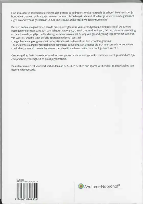 GEZOND GEDRAG IN DE BASISSCHOOL