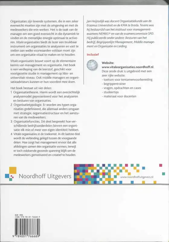 VITALE ORGANISATIES