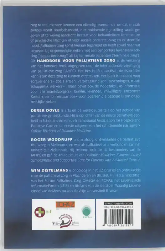 HANDBOEK VOOR PALLIATIEVE ZORG