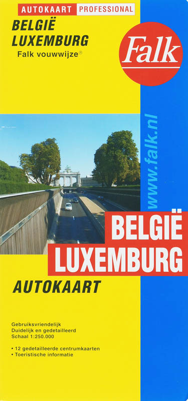 AUTOKAART BELGIE LUXEMBURG