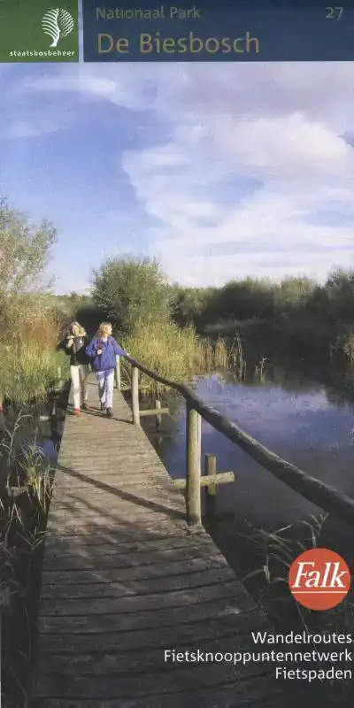 FALK STAATSBOSBEHEERWANDELKAART 27. BIESBOSCH