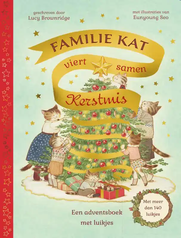 FAMILIE KAT VIERT SAMEN KERSTMIS