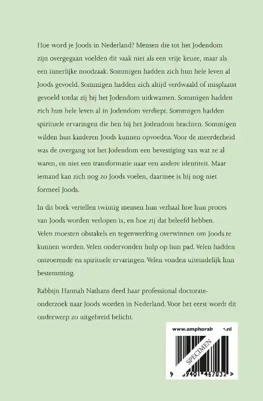 JOODS WORDEN IN NEDERLAND