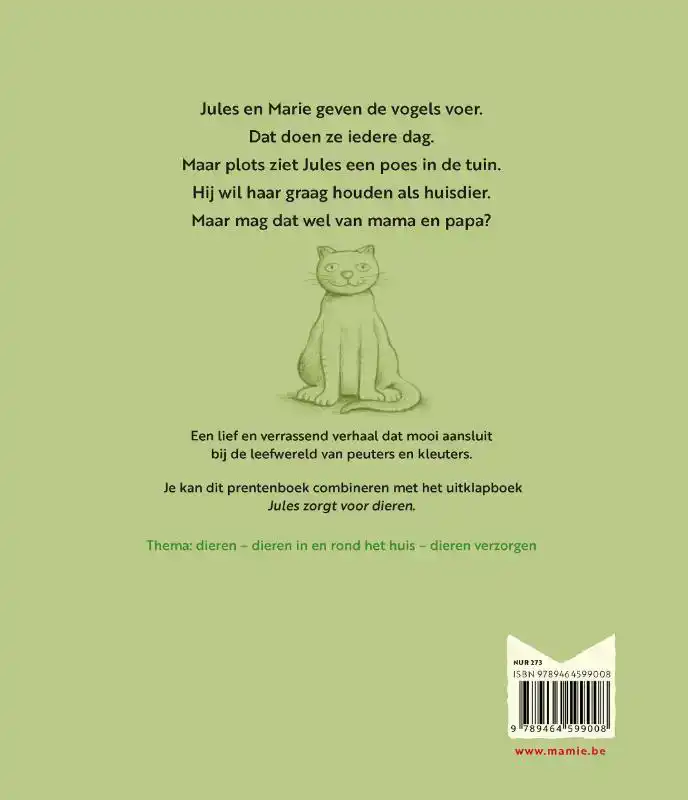 JULES VINDT EEN POES IN DE TUIN