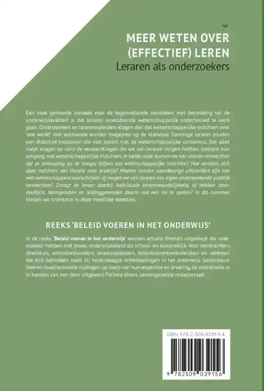 MEER WETEN OVER (EFFECTIEF) LEREN