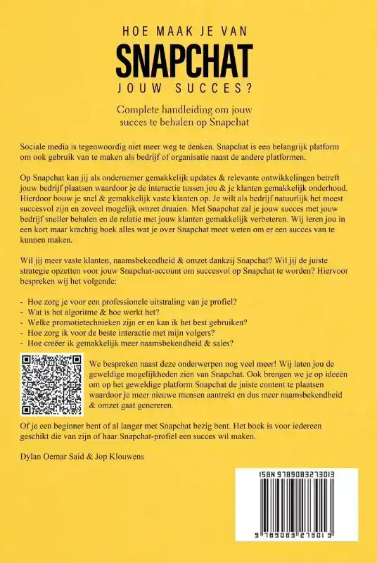 HOE MAAK JE VAN SNAPCHAT JOUW SUCCES?