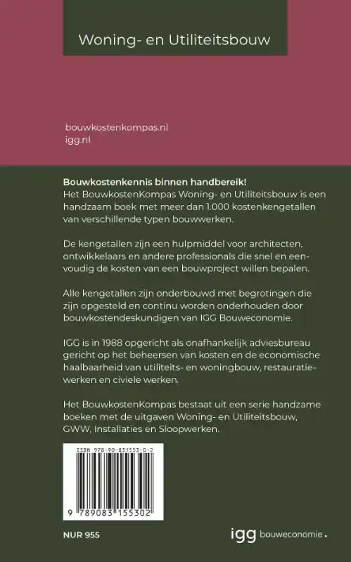 BOUWKOSTENKOMPAS WONING- EN UTILITEITSBOUW