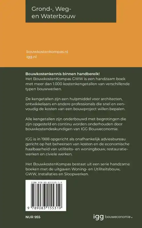 BOUWKOSTENKOMPAS GROND-, WEG EN WATERBOUW 2022