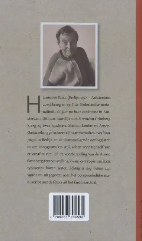 ZOLANG ER NOG TRANEN ZIJN