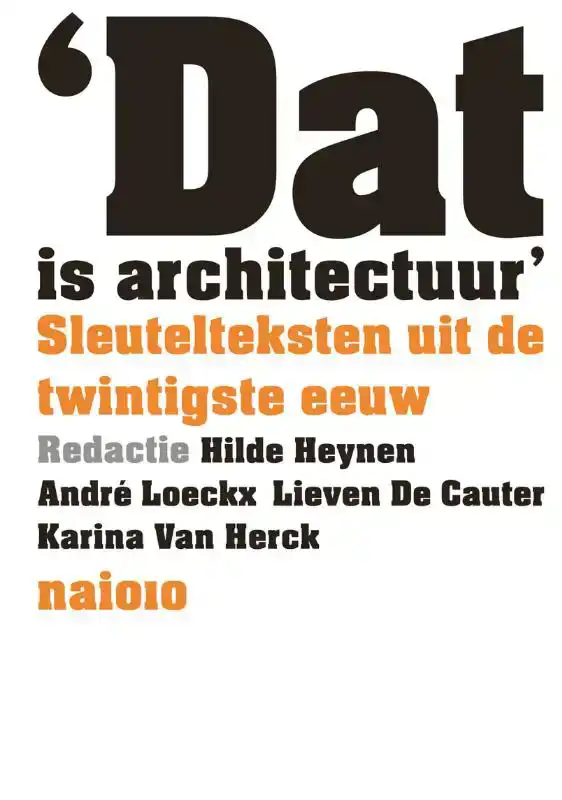 DAT IS ARCHITECTUUR