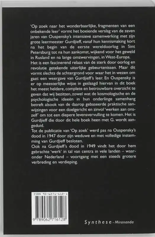 OP ZOEK NAAR HET WONDERBAARLIJKE