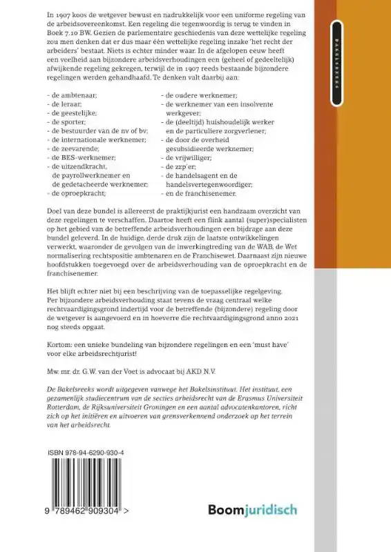 ARBEIDSRECHTELIJKE THEMATA - BIJZONDERE ARBEIDSVERHOUDINGEN