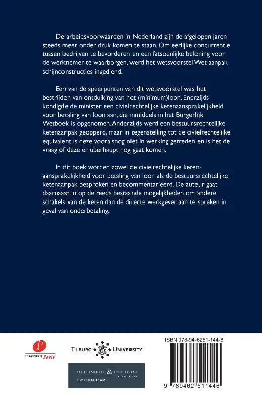 DE INTRODUCTIE VAN DE CIVIELRECHTELIJKE KETENAANSPRAKELIJKHE