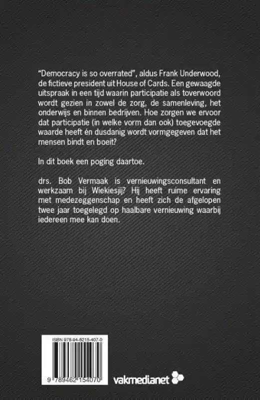 REORGANISEER JE MEDEZEGGENSCHAP