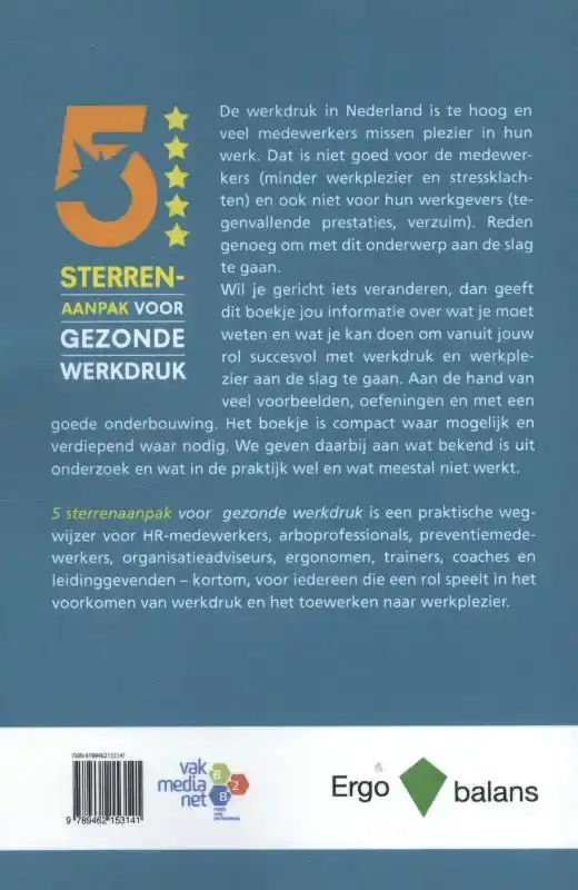 5 STERREN AANPAK VOOR GEZONDE WERKDRUK