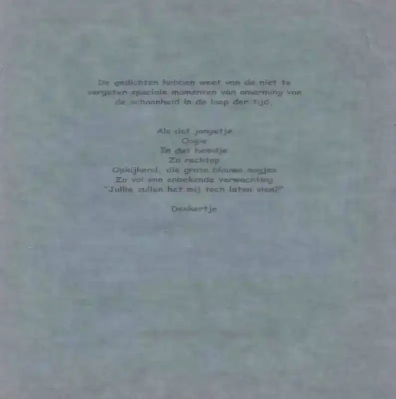 IN DAT HEMDJE, ZO RECHTOP