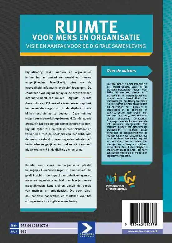 RUIMTE VOOR MENS EN ORGANISATIE