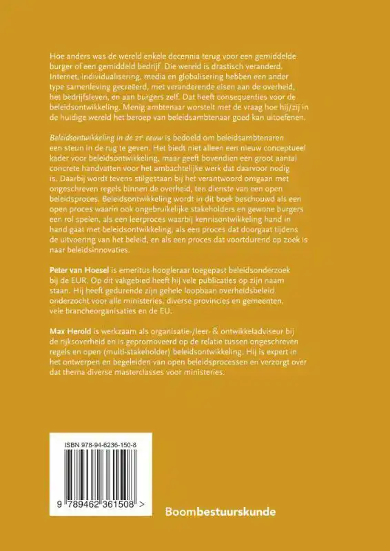 BELEIDSONTWIKKELING IN DE 21E EEUW