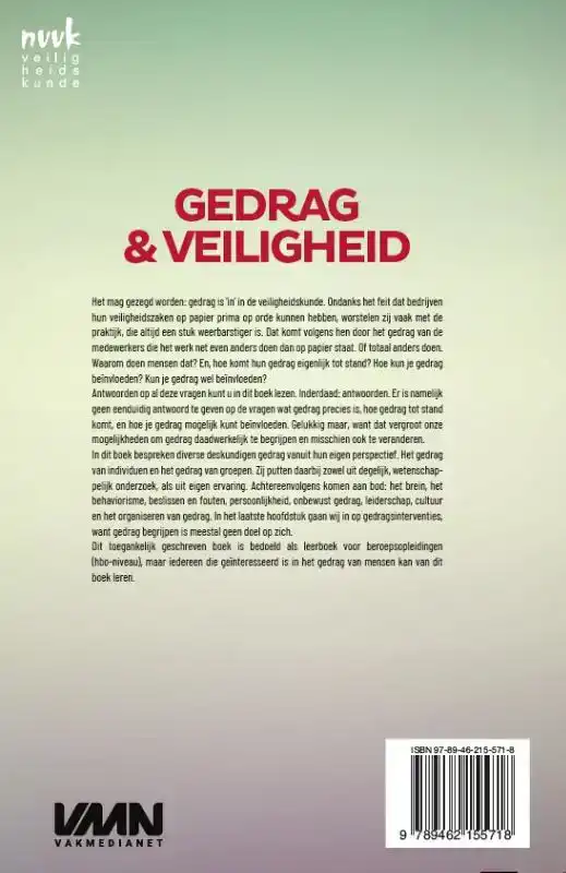 GEDRAG EN VEILIGHEID