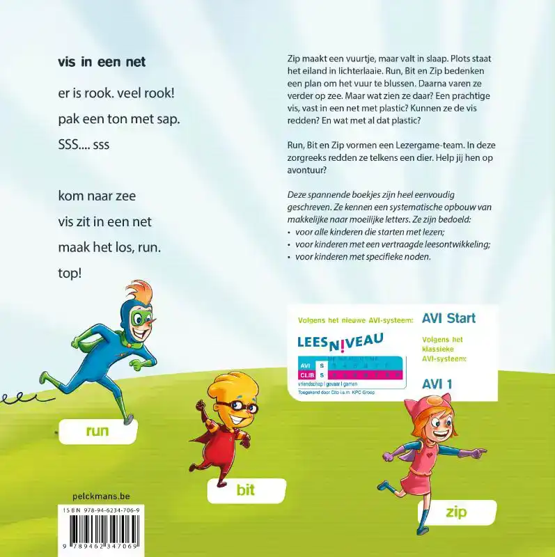 LEZERGAME: VIS IN EEN NET