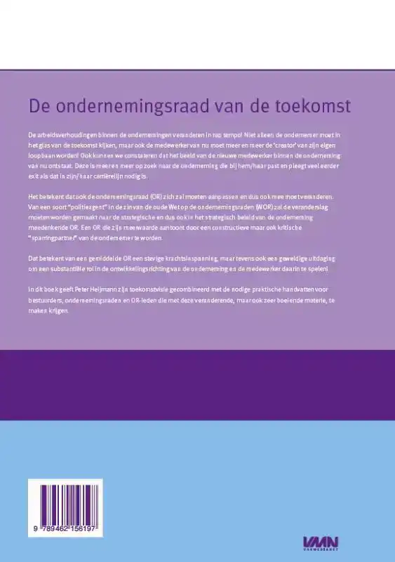 DE ONDERNEMINGSRAAD VAN DE TOEKOMST